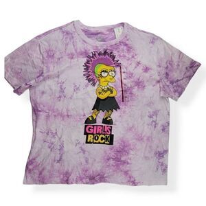 The Simpson Purple Tie Dye T-Shirt 2X